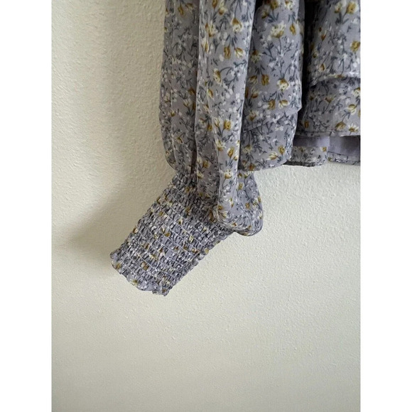 ASTR The Label Size L Purple Floral Crop Boho Summer Too - Picture 3 of 8